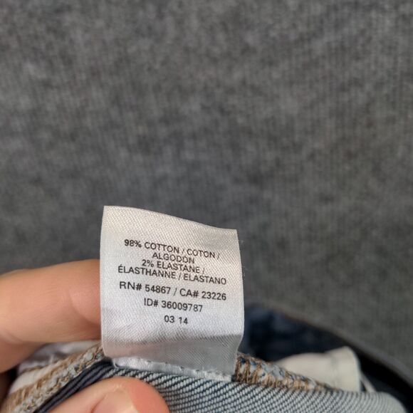 PINK Victorias Secret Jean Shorts Womens Size 6 Blue Denim Distressed Raw Hem - Picture 11 of 11